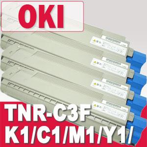 TNR-C3F K1 / C1 / M1 / Y1 /   トナー OKI リサイクルトナー ※リターン(回収後１週間) トナー全品宅急便無料！（他商品との同梱は承れません）